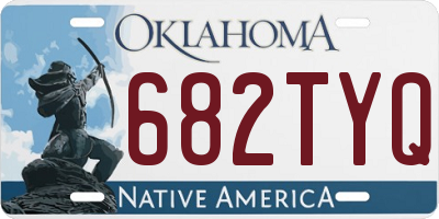 OK license plate 682TYQ