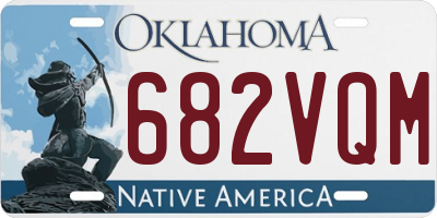 OK license plate 682VQM