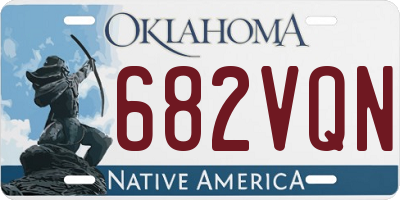 OK license plate 682VQN