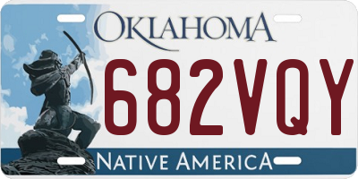 OK license plate 682VQY