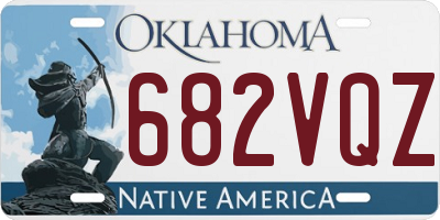 OK license plate 682VQZ