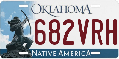 OK license plate 682VRH