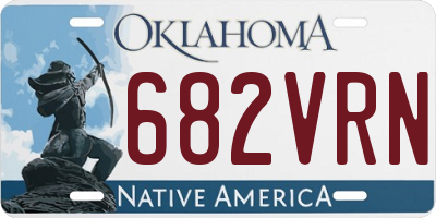 OK license plate 682VRN