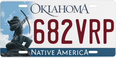 OK license plate 682VRP