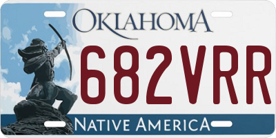 OK license plate 682VRR