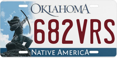 OK license plate 682VRS