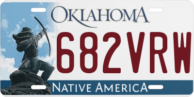 OK license plate 682VRW