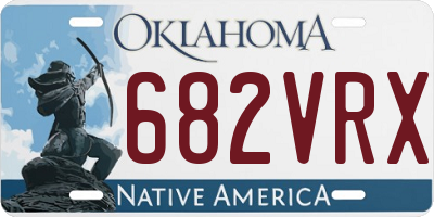OK license plate 682VRX