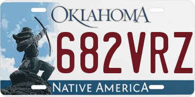 OK license plate 682VRZ