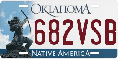 OK license plate 682VSB