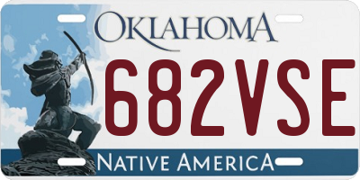 OK license plate 682VSE