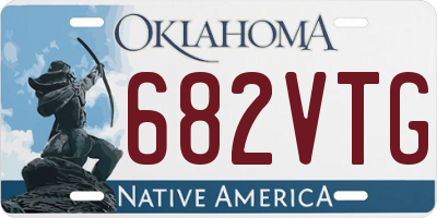OK license plate 682VTG