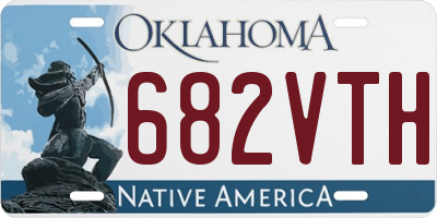 OK license plate 682VTH