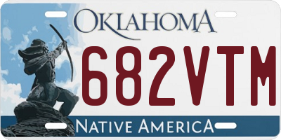OK license plate 682VTM