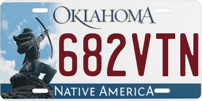 OK license plate 682VTN