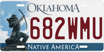 OK license plate 682WMU