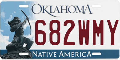 OK license plate 682WMY