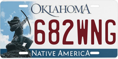 OK license plate 682WNG