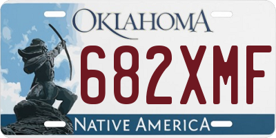 OK license plate 682XMF
