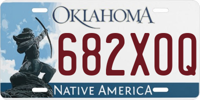 OK license plate 682XOQ