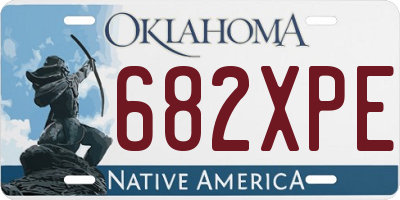 OK license plate 682XPE