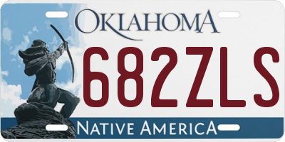 OK license plate 682ZLS