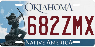 OK license plate 682ZMX
