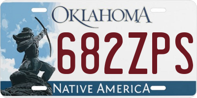 OK license plate 682ZPS