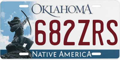 OK license plate 682ZRS