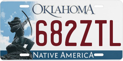 OK license plate 682ZTL