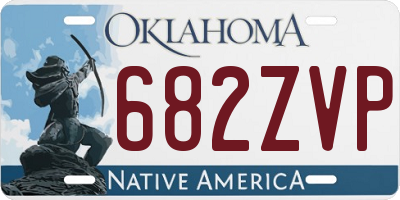 OK license plate 682ZVP