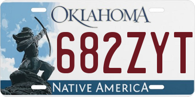 OK license plate 682ZYT