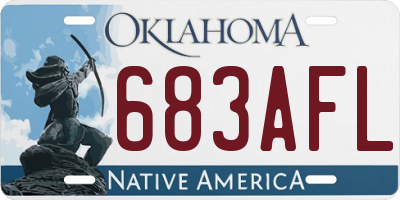 OK license plate 683AFL