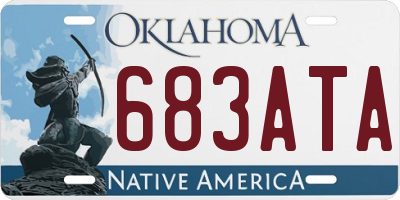 OK license plate 683ATA