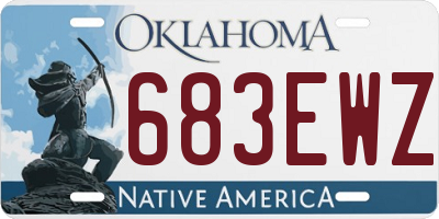 OK license plate 683EWZ