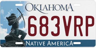 OK license plate 683VRP