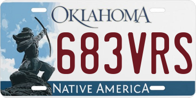 OK license plate 683VRS