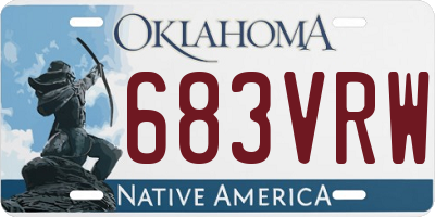 OK license plate 683VRW