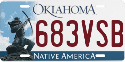 OK license plate 683VSB
