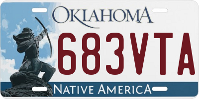 OK license plate 683VTA