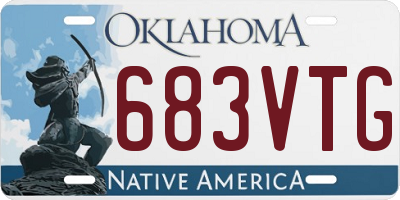 OK license plate 683VTG