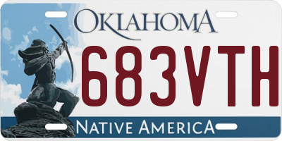 OK license plate 683VTH
