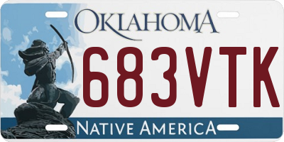 OK license plate 683VTK