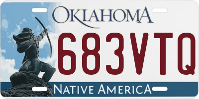OK license plate 683VTQ