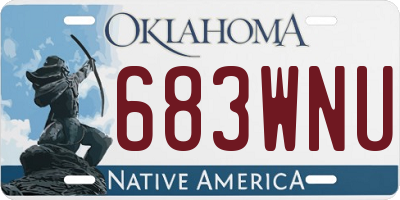 OK license plate 683WNU