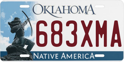 OK license plate 683XMA