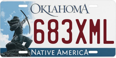 OK license plate 683XML