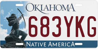 OK license plate 683YKG