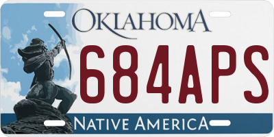 OK license plate 684APS