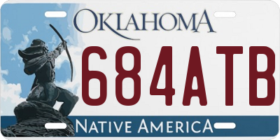 OK license plate 684ATB